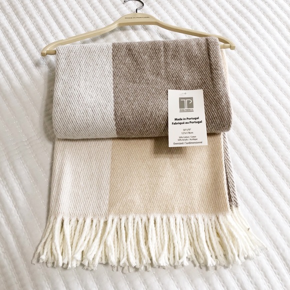 Texteis Penedo Fine Linen Bohemian Throw Blanket - Picture 3 of 8